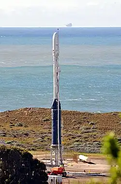 A Taurus-XL on LC-576E in 2011, carrying NASA's Glory satellite.