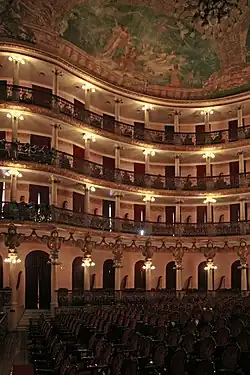 The seatings of audience with capacity for 701 seats.