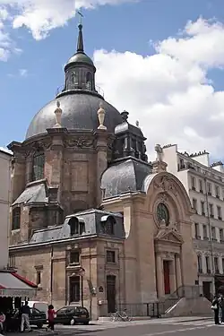The Church of the Visitation in the Rue Saint-Antoine, Paris, now the Temple du Marais[5]