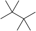 Skeletal formula of tetramethylbutane