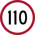 Speed limit (110&nbsp;km/h)