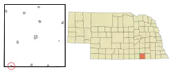 Location of Byron, Nebraska
