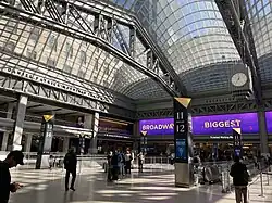 The 92 Foot High Skylight, supported by the original steel trusses circa 1912
