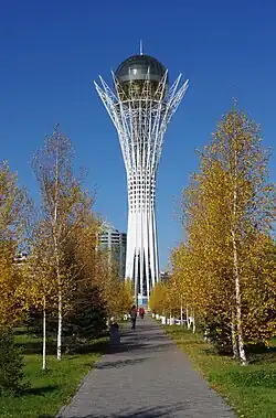 Baiterek Tower, Nur-Sultan, Kazakhstan.