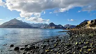 The Black Cuillin viewed from Loch Scavaig