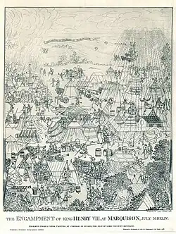 The Encampment of King Henry VIII at Marquison (Marquise), in July 1544
