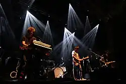 Performing at the Chevron Festival Gardens in Perth, March 2016