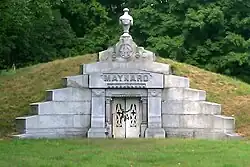The Maynard Crypt in Glenwood Cemetery in Maynard, Massachusetts