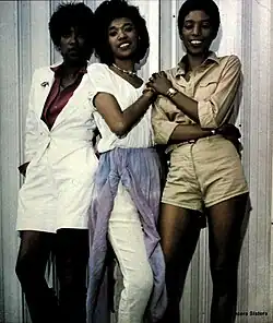The Pointer Sisters on the cover of Cash Box, January 27, 1979. (left to right: Ruth, Anita & June)