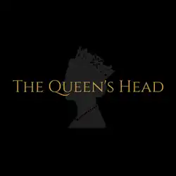 Logo with the text "The Queen's Head"