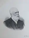 Steel engraving by William Fraser, ARIBA, dated about 1890 of his father, The Reverend William Fraser, who served as minister of the Free Church of Scotland in Lochgilphead, Scotland, from December 1861 to June 1892. Private Collection.