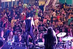 Andy Suzuki & The Method performing in front of The Rock Boat XIX crowd.