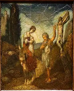 The Story of the Cross (mid to late 1880s) oil on canvas on panel, 14 x 11.25 in. Princeton University Art Museum