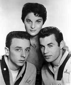 The Teddy Bears, c. 1958 Clockwise from top: Carol Connors, Marshall Leib and Phil Spector