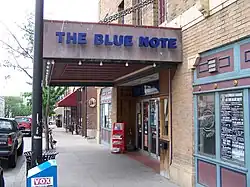 Photograph of the blue note rock and pop venue