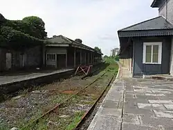 Disused arm of Mullingar Station