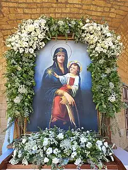 The icon of Saidet et Tallé, also known as "the Virgin of the Druze", is venerated by both the Druze and Christian communities in Lebanon.[19]