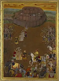 The Mughal commander Khan Dauran captures the Fort at Udgir.