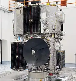 STEREO probes stacked at Astrotech in Florida August 11, 2006