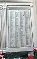 Names of Cheshire Regiment and Manchester Regiment servicemen