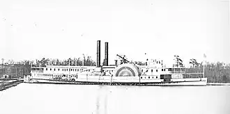 Thomas Powell (1846 steamboat) at Broadway Landing