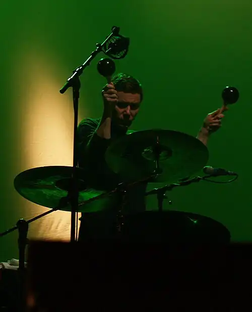 Wydler with Nick Cave and the Bad Seeds in 2008