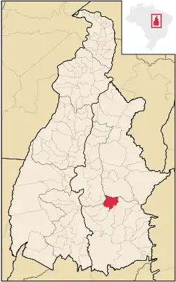 Location in Tocantins