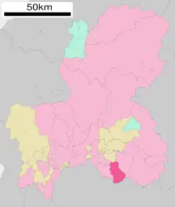 Location of Toki in Gifu Prefecture