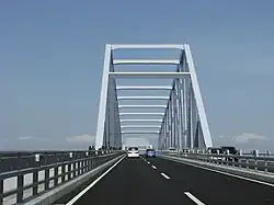 The bridge as seen from the roadway