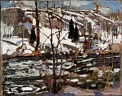 Spring Break-up, Spring 1917. Private collection, Montreal