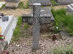 Robert Bresson's grave in Droue-sur-Drouette, France.
