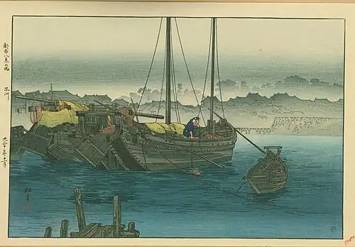 Shinagawa, from the series "8 views of the South of the Capital", 1921