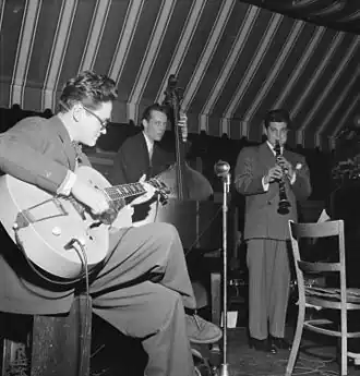 Toots Thielemans and Joe Marsala (right). Photo: William P. Gottlieb