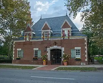 The park's gatehouse