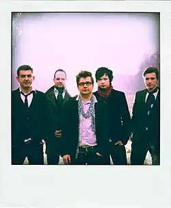 The Prostitutes in 2009 Adrian T. Bell, Stevie LFO, Martin Destroyer, Adam Piaf and Luk Santiago Photo by Jan Trnka