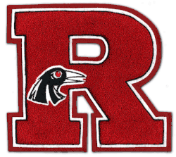 Traditional block letter with embroidered mascot