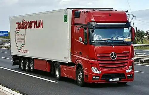 A Mercedes-Benz Actros heavy-duty truck
