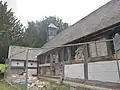 Trelystan Church, South side - some stone infill.