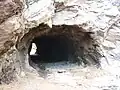 A short tunnel on the outlet tramway along the bank of the river at El Ahouli silver-lead mines near Midelt, Morocco. 4-11-08