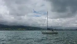 View to the lake from between Weyregg am Attersee and Steinwand