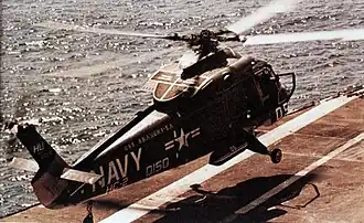 UH-2C of HC-2 on Shangri-La in 1970