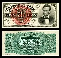 fifty-cent fourth-issue fractional note