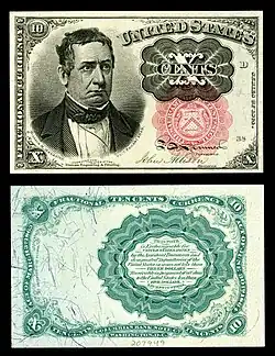Ten-cent fifth-issue fractional note