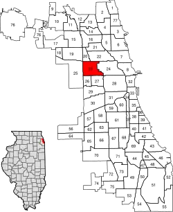 Location within the city of Chicago