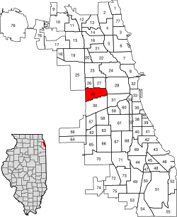 Location within the city of Chicago
