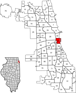 Location within the city of Chicago