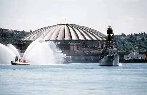 The once-iconic Kingdome, built 1976, demolished 2000