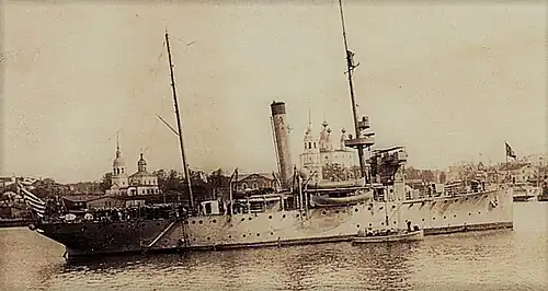 USS&nbsp;Sacramento at Archangel, Russia, 1919