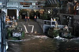 The well deck of USS&nbsp;San Antonio