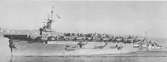 USS White Plains at San Diego, 8 March 1944